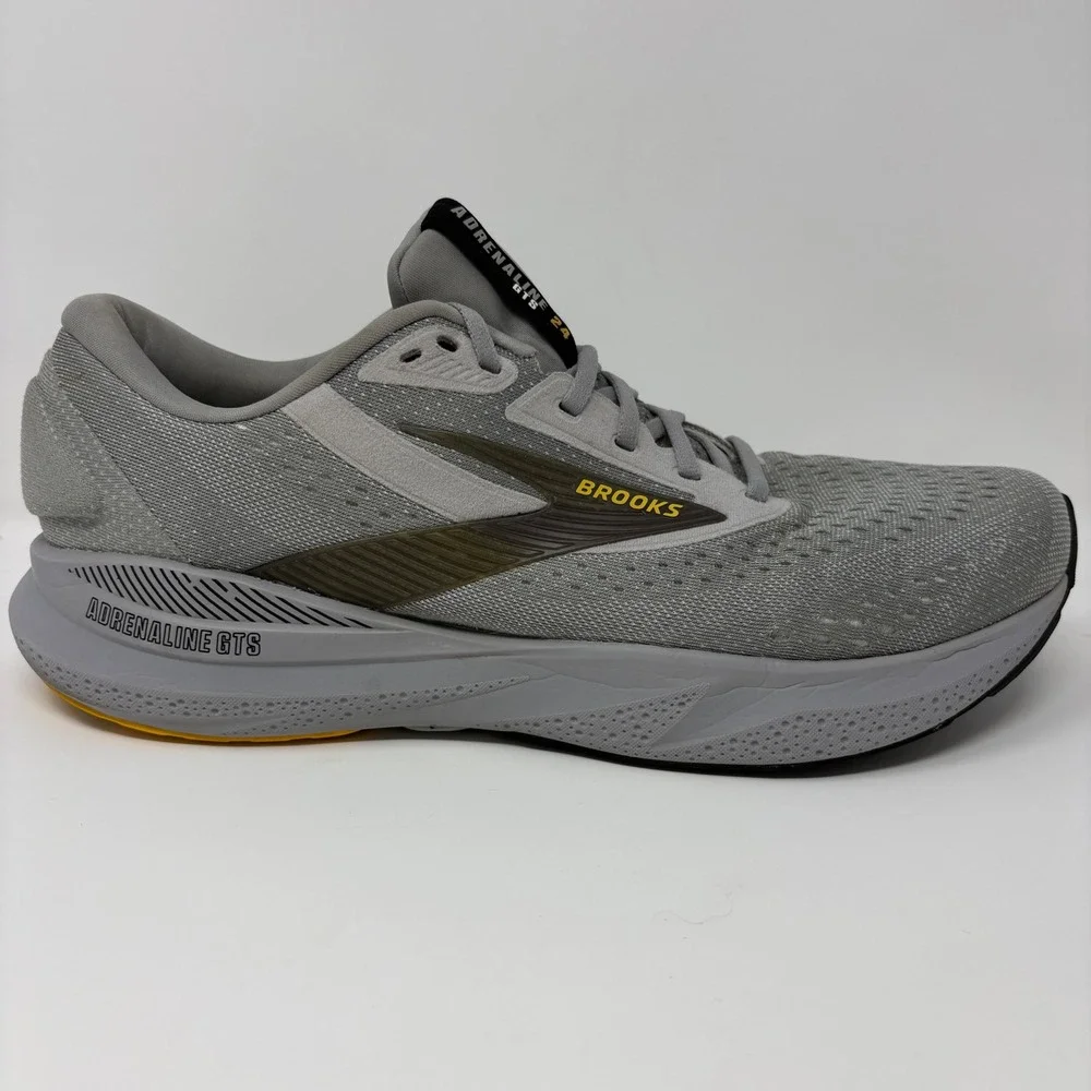 Brooks Adrenaline GTS 24 Mens Size 12.5 Wide Grey Running Shoes (1104372E084)